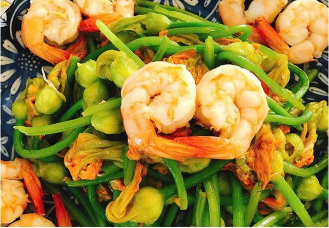 Bông bí xào tôm - Tưởng không ngon mà ngon không tưởng