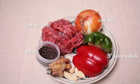 Cách làm món thịt bò sốt tiêu đen thơm ngon khó cưỡng