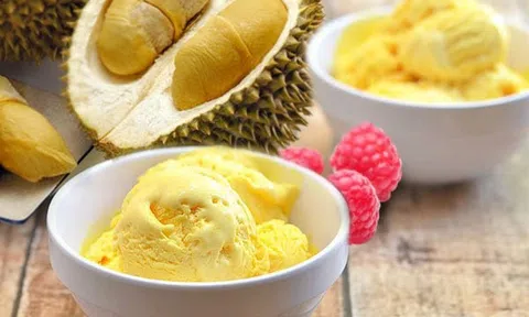 Cách làm kem sầu riêng mát lịm ngày hè