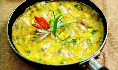 Đổi vị với món trứng chiên phô mai cho bữa sáng