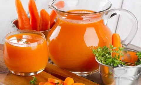 Làm sinh tố cà rốt giúp duy trì hệ miễn dịch và hệ hô hấp khỏe mạnh