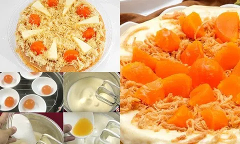 Cách làm bánh bông lan trứng muối thơm ngậy bằng lò nướng