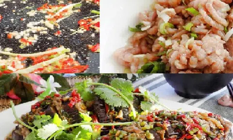 Cách làm cà tím nhồi thịt sốt dầu hào cực đưa cơm