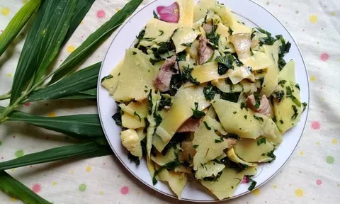 Cách làm măng xào lá lốt lạ miệng, đưa cơm