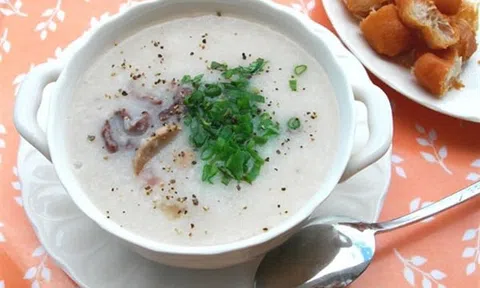 Bữa sáng ngon miệng với cháo tim cật bổ dưỡng, tốt cho hệ miễn dịch