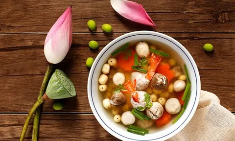 Cách làm canh tôm mọc hạt sen thưởng thức dịp Tết, giúp tiêu nhiệt, cải thiện giấc ngủ