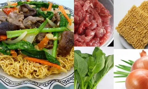 Cách làm mì xào bò vừa nhanh lại đủ dưỡng chất cho bữa sáng nhẹ bụng