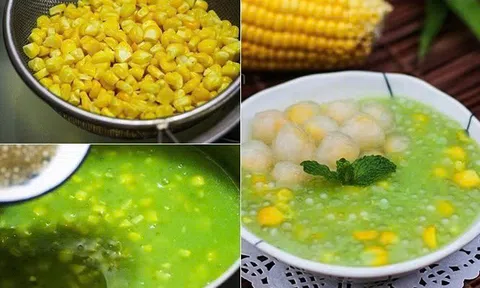 Cách làm chè bắp lá dứa siêu ngon
