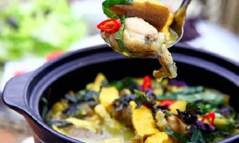 Cách nấu món ếch om chuối đậu đậm đà ngày thu