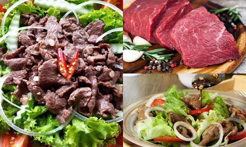 Bò xào trộn xà lách cà chua dễ làm, thanh đạm