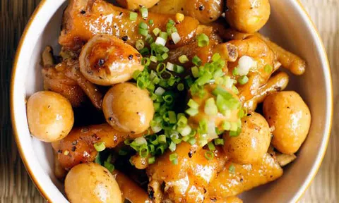 Đổi món với gà kho trứng cút khiến cả nhà đều mê