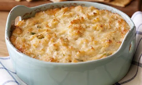 Cua phô mai đút lò béo ngậy, chuẩn vị Âu