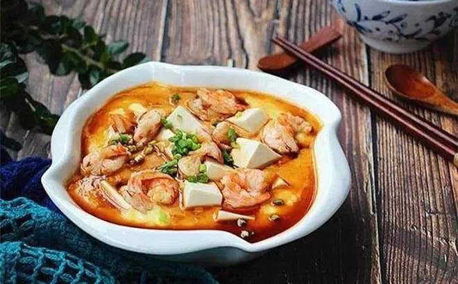 Cách làm món đậu phụ hấp trứng tôm thơm ngon lạ miệng